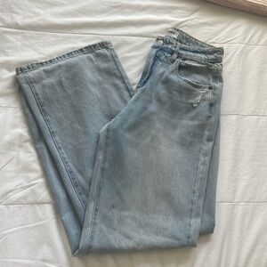 Light blue baggy jeans